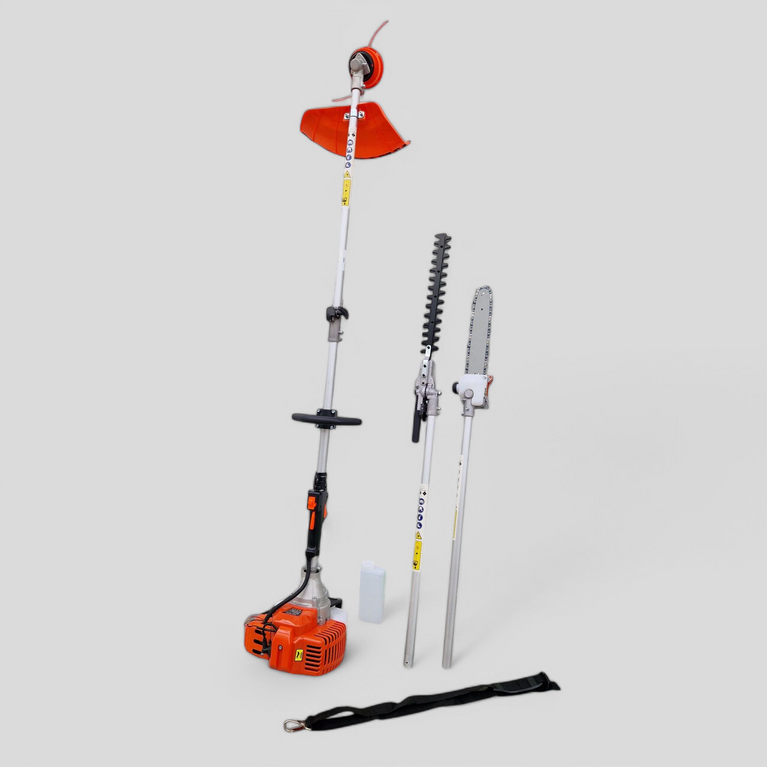 Bosmaaier | 4 in 1 | multifunctioneel | benzine | 2T | kettingzaag - kantentrimmer - heggenschaar