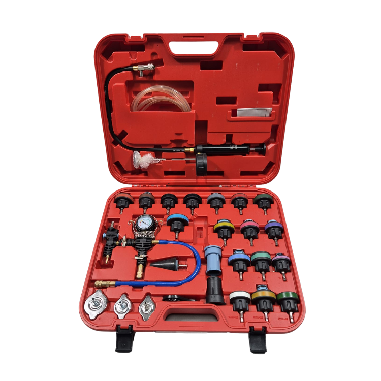 Radiator druk tester set