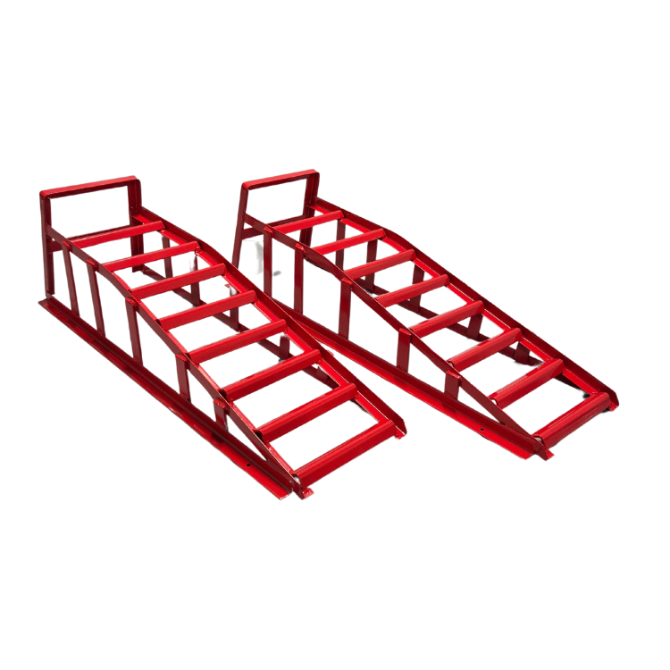 Auffahrrampen Set 2 Tonnen | 2 Stück | 2000kg | Option mit fester Schraube | 4000kg pro Satz