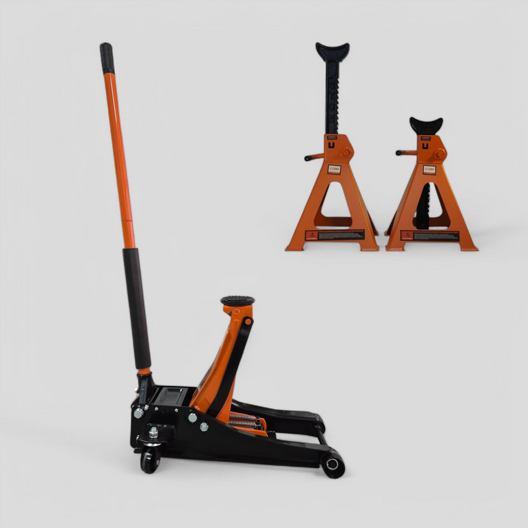 Combi-bundel! HDKTOOLS Garagekrik 3000KG + Assteunen set 6000KG