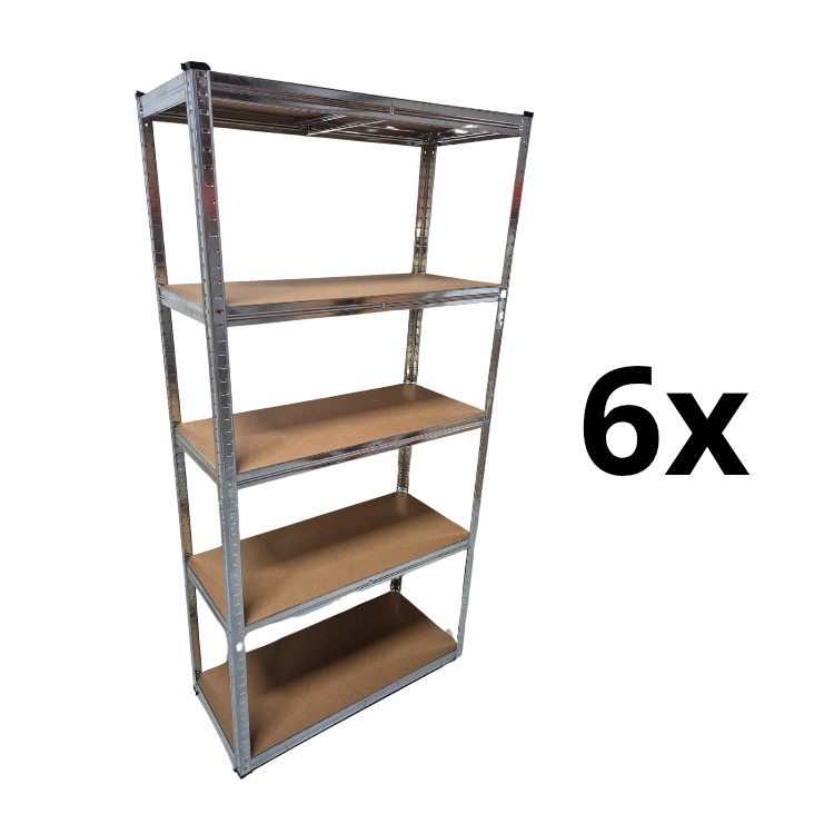 6x Stellingkast 180x90x40 150kg