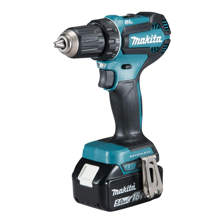 Makita DDF485RTJ Accuschroefboormachine 18, 0V, blauw/zilver