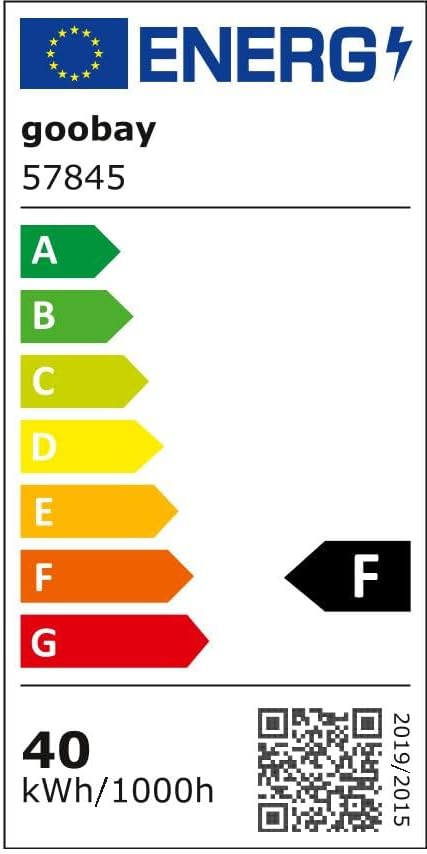 Goobay 57845 Led-bouwlamp, op telescoopstatief, 2 x 20 W, 3400 lm, neutraal wit licht, 4000 K, voor binnen en buiten, IP65, zwart/geel