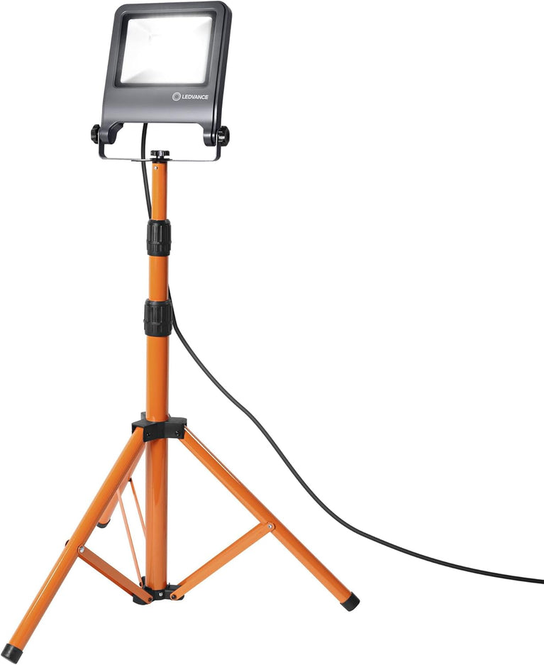 LEDVANCE Worklight armatuur LED: voor verdieping, WORKLIGHTS - TRIPOD / 100 W, 220…240 V, stralingshoek: 120, Koel wit, 4000 K, body materiaal: aluminum/steel, IP65