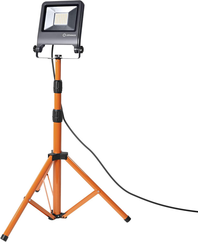 LEDVANCE Worklight armatuur LED: voor verdieping, WORKLIGHTS - TRIPOD / 100 W, 220…240 V, stralingshoek: 120, Koel wit, 4000 K, body materiaal: aluminum/steel, IP65