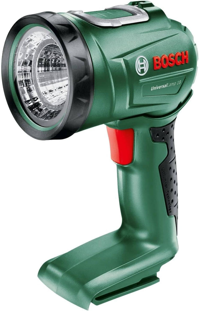 Bosch accu-ledlamp/bouwlamp/draagbare schijnwerper UniversalWorkLight 18V-2100 (max. 2100 lumen, 3 helderheidsstanden, in 10 standen kantelbare kop; zonder accu)