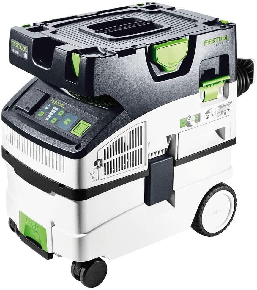 Festool Afzuigmobiel CTL MIDI I Cleantec (met hoofdfilter, Selfclean filterzak, gladde zuigslang Ø 27/32 x 3,5 m)