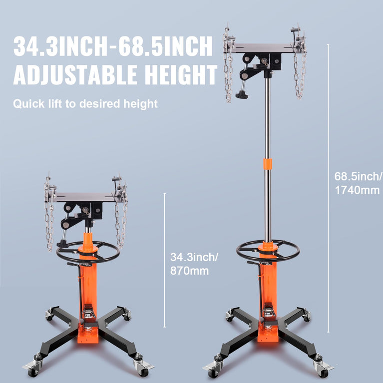 Versnellingsbak lift 600-753 kg met zwenkwielen