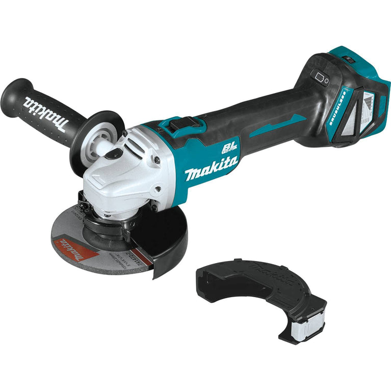 Makita DGA511Z Haakse Slijper, 18 V (Zonder Accu, Zonder Oplader), Turkoois