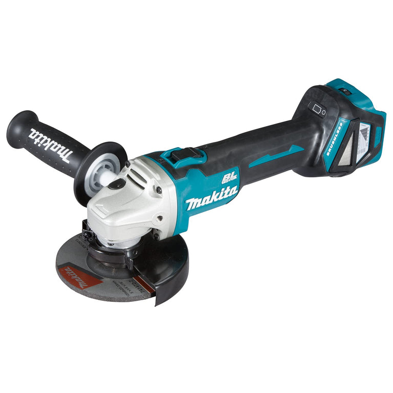 Makita DGA511Z Haakse Slijper, 18 V (Zonder Accu, Zonder Oplader), Turkoois