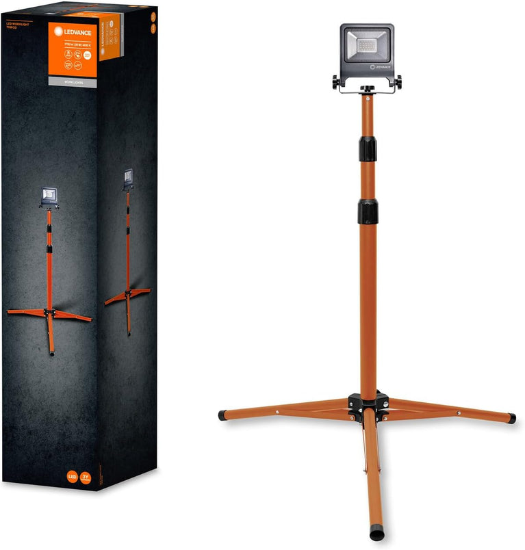 LEDVANCE Worklight armatuur LED: voor verdieping, WORKLIGHTS - TRIPOD / 100 W, 220…240 V, stralingshoek: 120, Koel wit, 4000 K, body materiaal: aluminum/steel, IP65