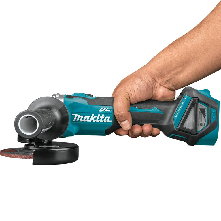 Makita DGA511Z Haakse Slijper, 18 V (Zonder Accu, Zonder Oplader), Turkoois