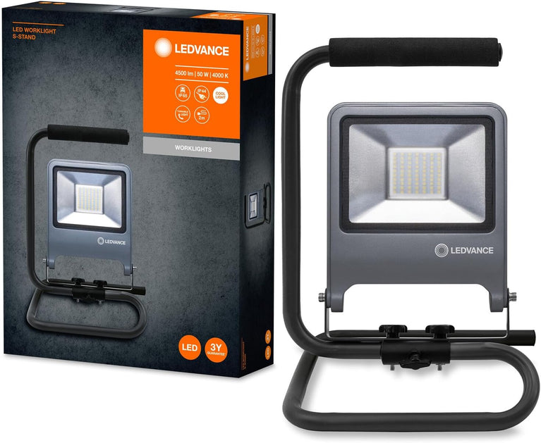 LEDVANCE Worklight armatuur LED: voor verdieping, WORKLIGHTS - TRIPOD / 100 W, 220…240 V, stralingshoek: 120, Koel wit, 4000 K, body materiaal: aluminum/steel, IP65