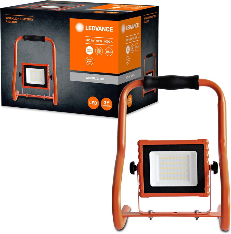 LEDVANCE Worklight armatuur LED: voor verdieping, WORKLIGHTS - TRIPOD / 100 W, 220…240 V, stralingshoek: 120, Koel wit, 4000 K, body materiaal: aluminum/steel, IP65