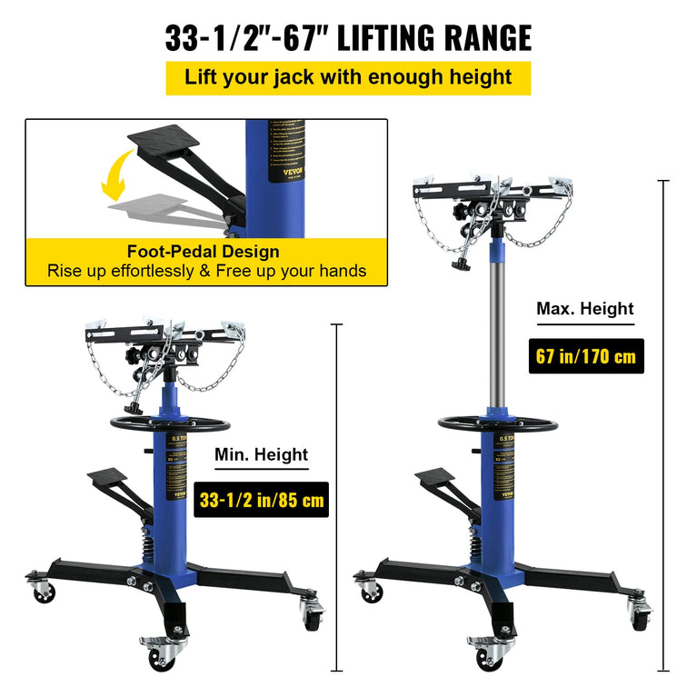 Versnellingsbak lift 500kg 85-170 cm