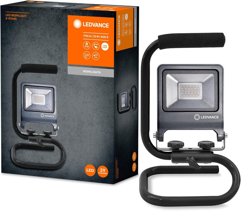 LEDVANCE Worklight armatuur LED: voor verdieping, WORKLIGHTS - TRIPOD / 100 W, 220…240 V, stralingshoek: 120, Koel wit, 4000 K, body materiaal: aluminum/steel, IP65