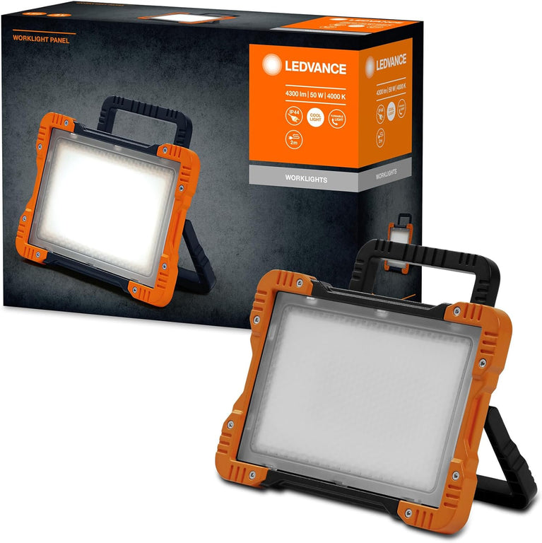 LEDVANCE Worklight armatuur LED: voor verdieping, WORKLIGHTS - TRIPOD / 100 W, 220…240 V, stralingshoek: 120, Koel wit, 4000 K, body materiaal: aluminum/steel, IP65