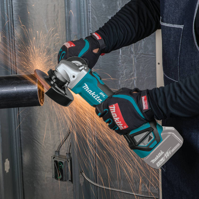 Makita DGA511Z Haakse Slijper, 18 V (Zonder Accu, Zonder Oplader), Turkoois