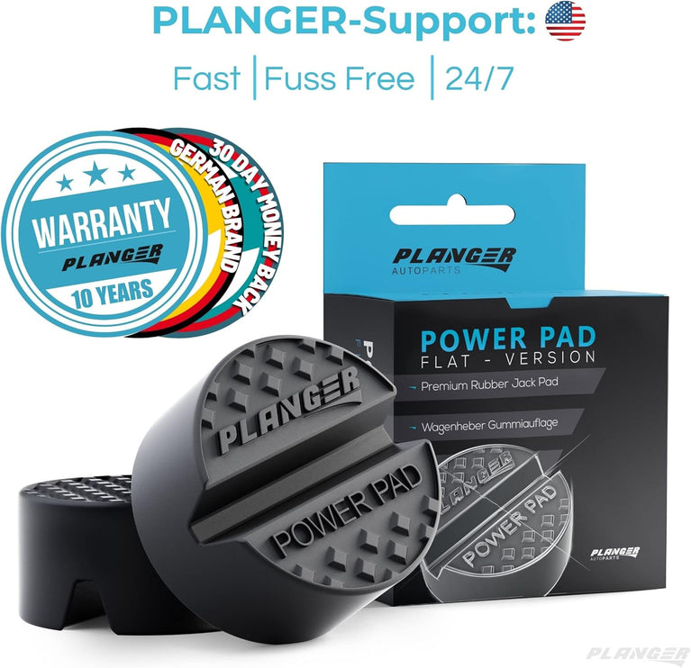 PLANGER Jack rubberen pad (ALLE MATEN) Power Pad - voor rangeerkrikken - Beschermt uw auto en SUV