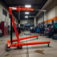 Automotor kraan 2000KG | inklapbaar | hydraulische pomp | lang onderstel HDKTOOLS