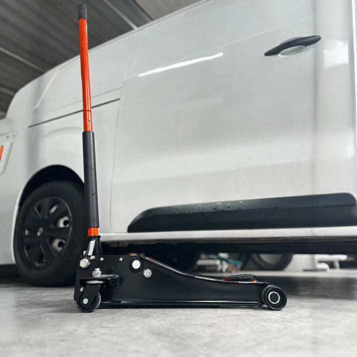 Garagekrik 3000KG | (GRATIS PAD 40mm Extra hoog) extra laag 83mm - 505mm | dubbele plunjers | snelle hefboom HDKTOOLS