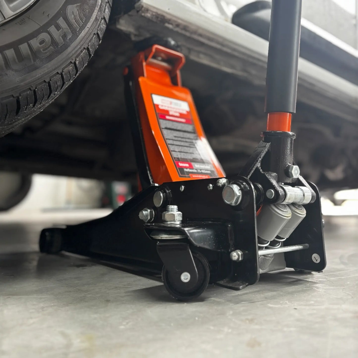 Garagekrik 3000KG | (GRATIS PAD 40mm Extra hoog) extra laag 83mm - 505mm | dubbele plunjers | snelle hefboom HDKTOOLS