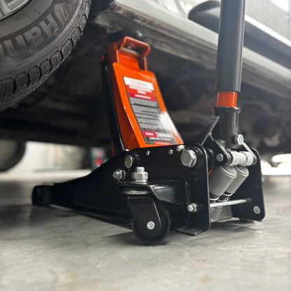 Garagekrik 3000KG | (GRATIS PAD 40mm Extra hoog) extra laag 83mm - 505mm | dubbele plunjers | snelle hefboom HDKTOOLS