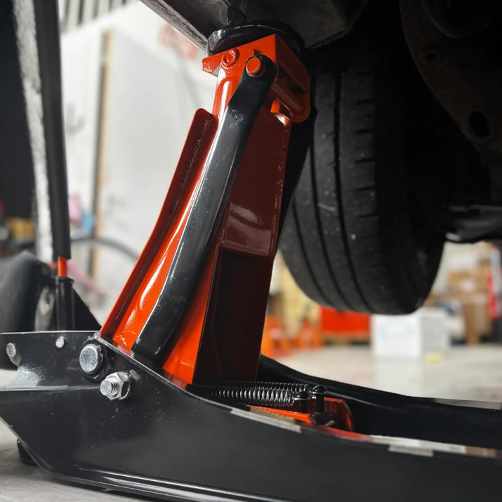 Garagekrik 3000KG | (GRATIS PAD 40mm Extra hoog) extra laag 83mm - 505mm | dubbele plunjers | snelle hefboom HDKTOOLS