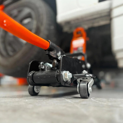 Autokrik 2,5 ton extra laag | 85-385mm hoog | draagbaar met handvat HDKTOOLS