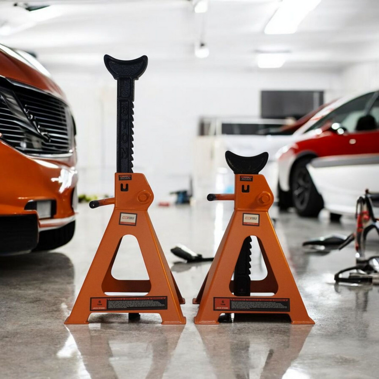 HDKTOOLS® Assteunen set 6 ton | 2 stuks | 6000kg | 40cm - 63cm