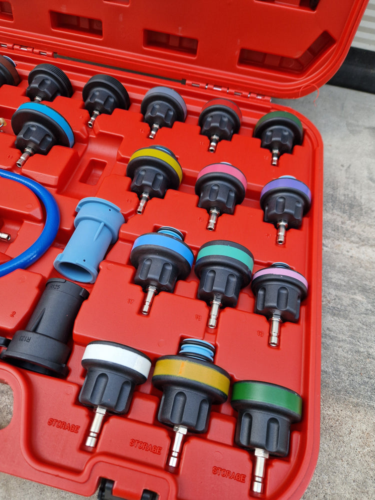 Radiator druk tester set