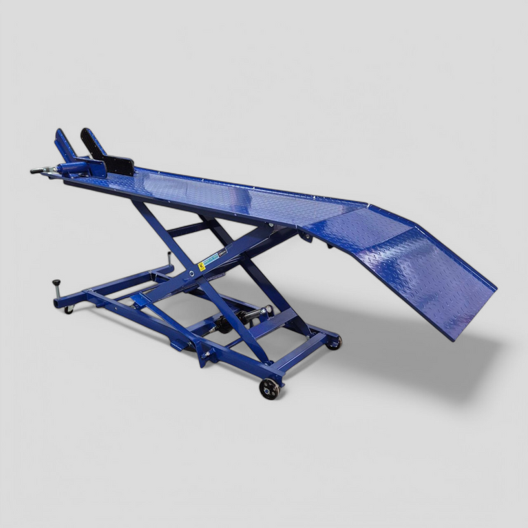 Motorlift 450KG | band klem | blauw | verrijdbaar