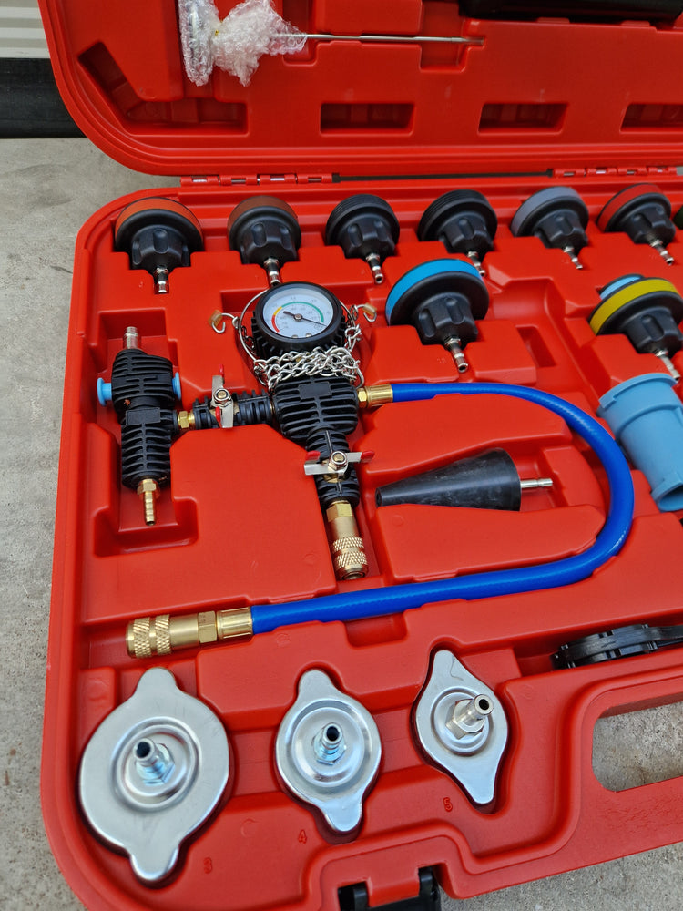 Radiator druk tester set