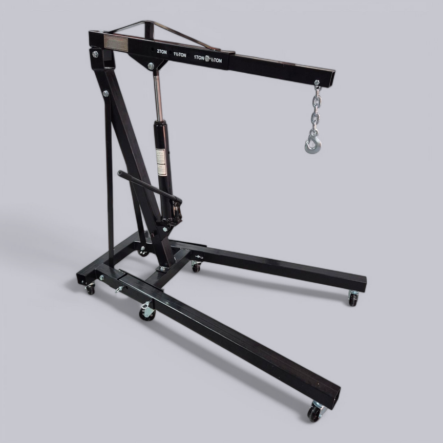 Motorkraan 2000KG | inklapbaar | zware uitvoering | incl. Ketting met haak