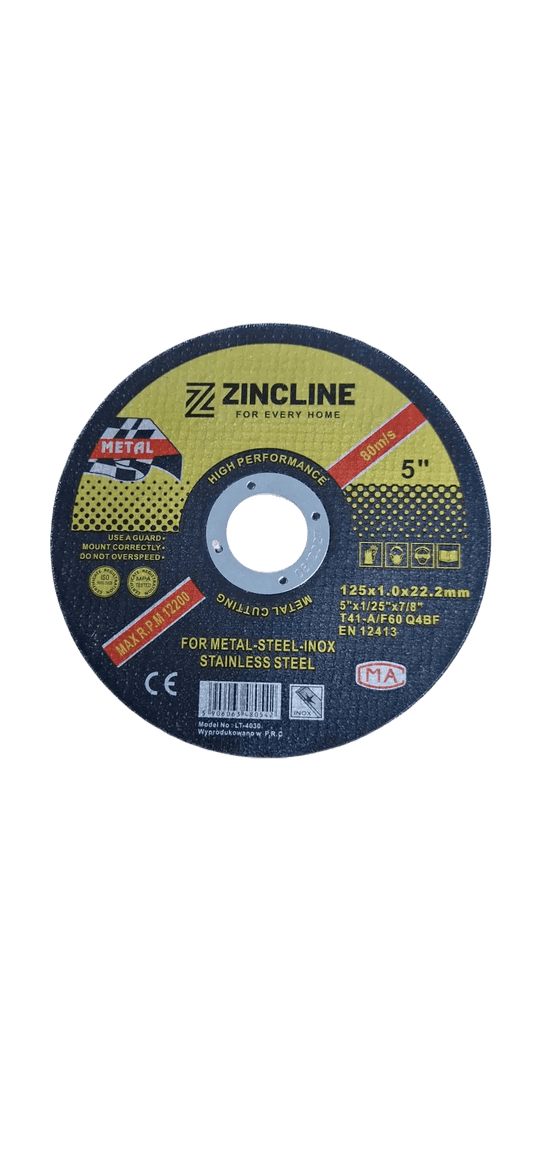 Top-Tools.nl Metaal Slijpschijven 125x1.0mm – 50 Stuks voor Staal & RVS