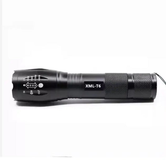 TOPCOM Waterdichte LED Zaklamp met Zoomfunctie – IP65 Aluminium